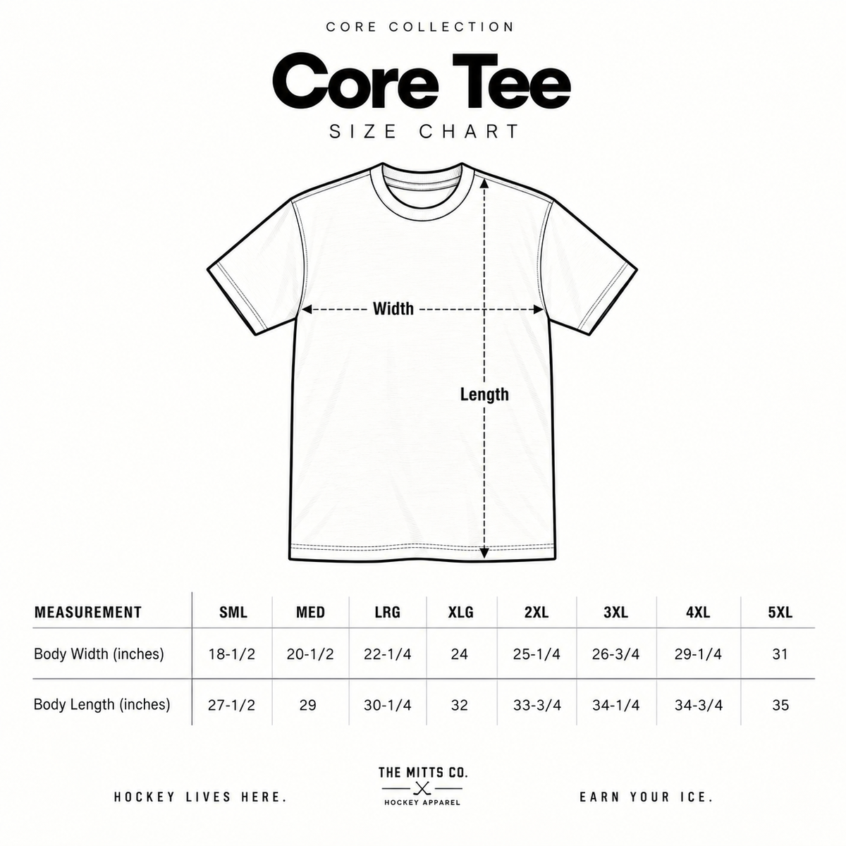Product size guide