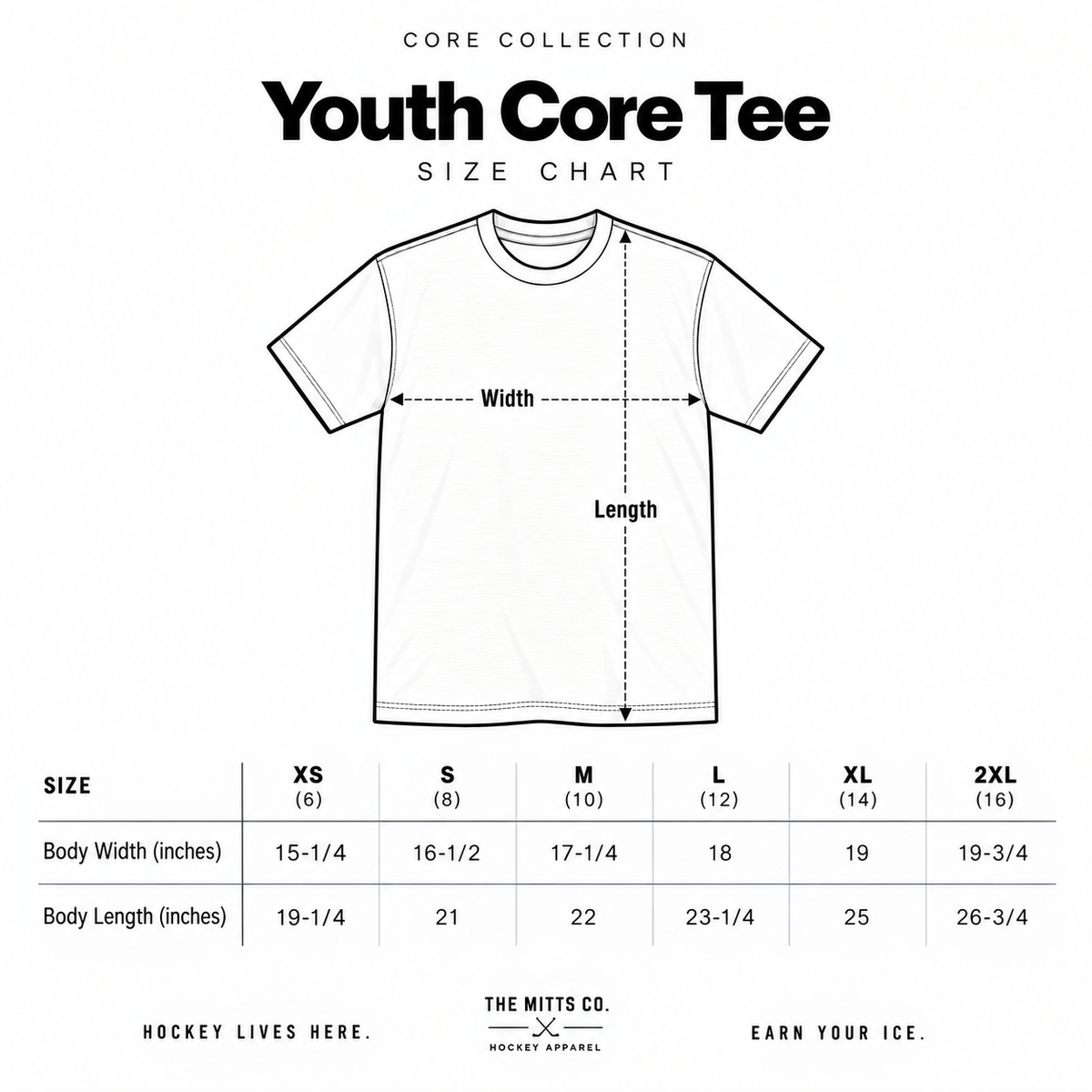 Product size guide